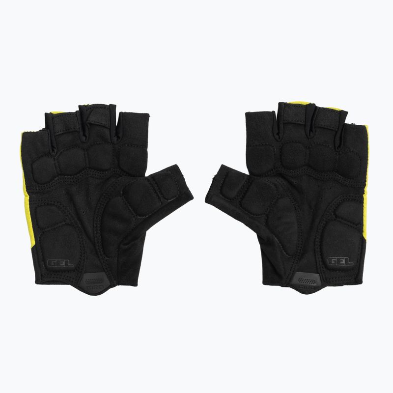 Vyriškos dviračių pirštinės Giro Bravo Gel II highlight yellow 3