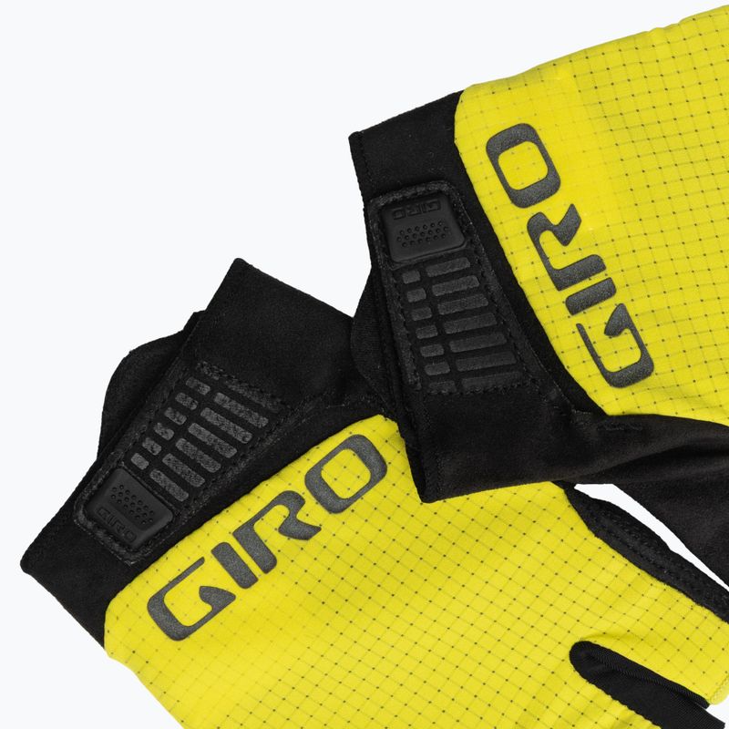 Vyriškos dviračių pirštinės Giro Bravo Gel II highlight yellow 4