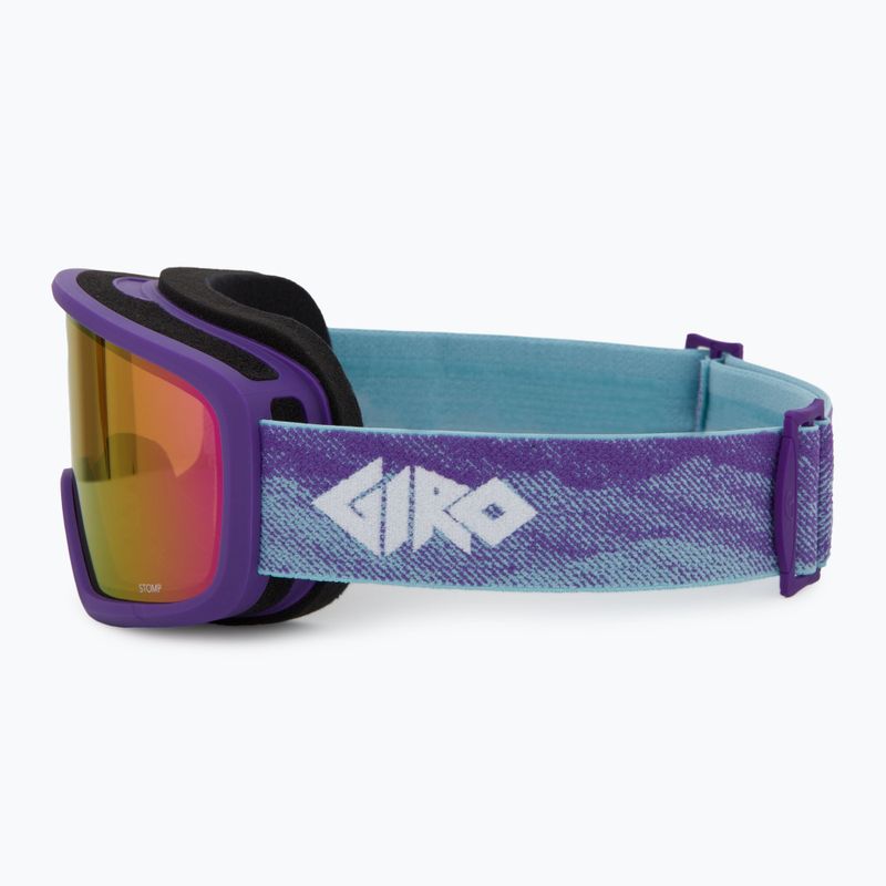Vaikiški slidinėjimo akiniai Giro Stomp purple linticular/ amber pink 4