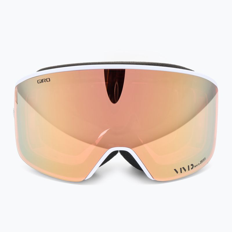 Moteriški slidinėjimo akiniai Giro Ella white lx stripe/rose gold/infrared 3