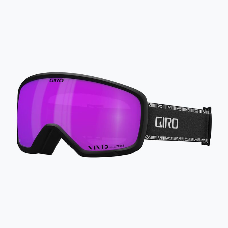 Moteriški slidinėjimo akiniai Giro Millie black&white chute/pink 5