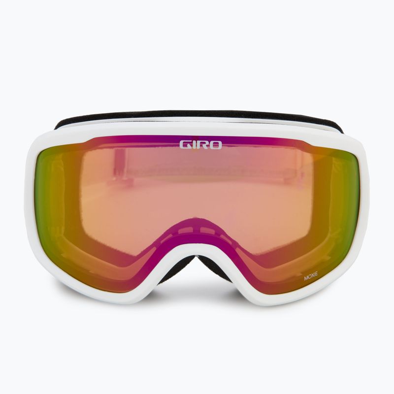 Moteriški slidinėjimo akiniai Giro Moxie white & grey chute/ amber pink/ yellow 3