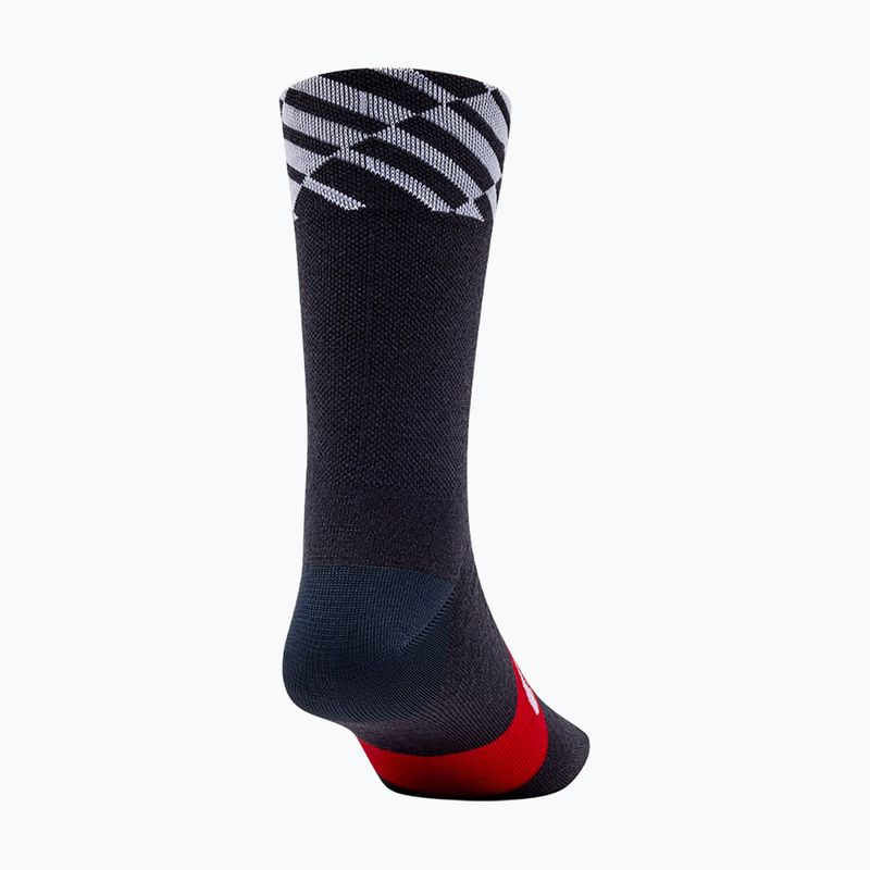 Kojinės Giro Seasonal Merino red/white/charcoal 2