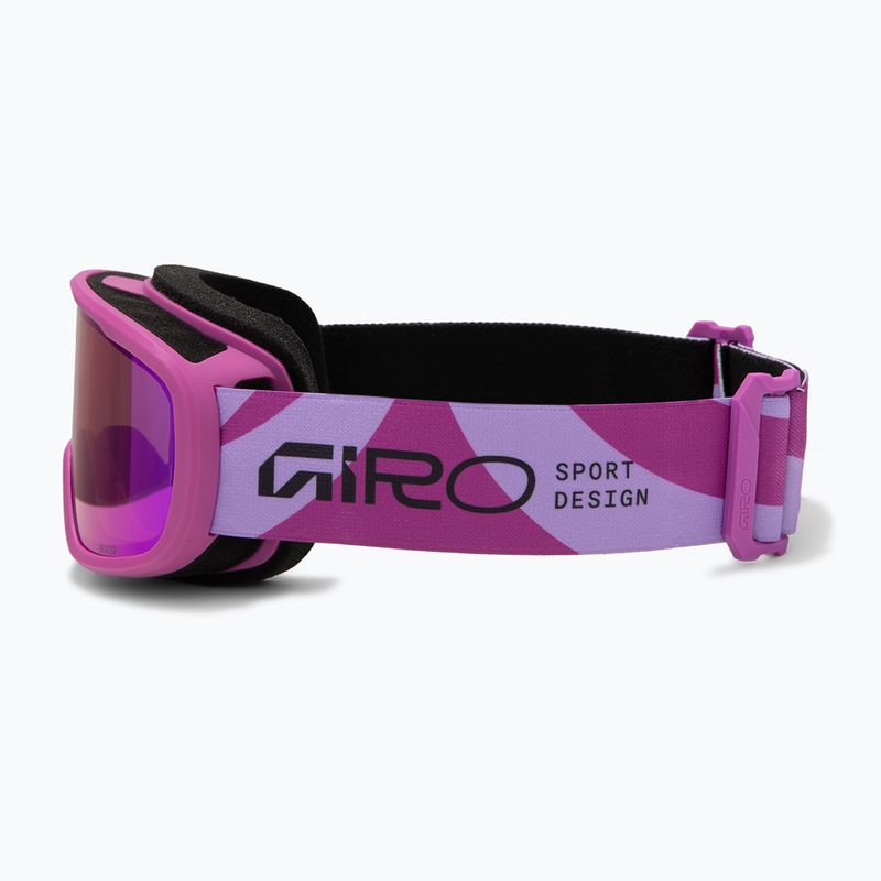 Vaikiški slidinėjimo akiniai Giro Buster Jr pink flow/amber pink 4
