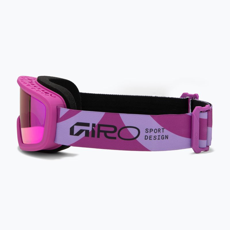 Vaikiški slidinėjimo akiniai Giro Chico 2.0 Jr pink flow/amber pink 4