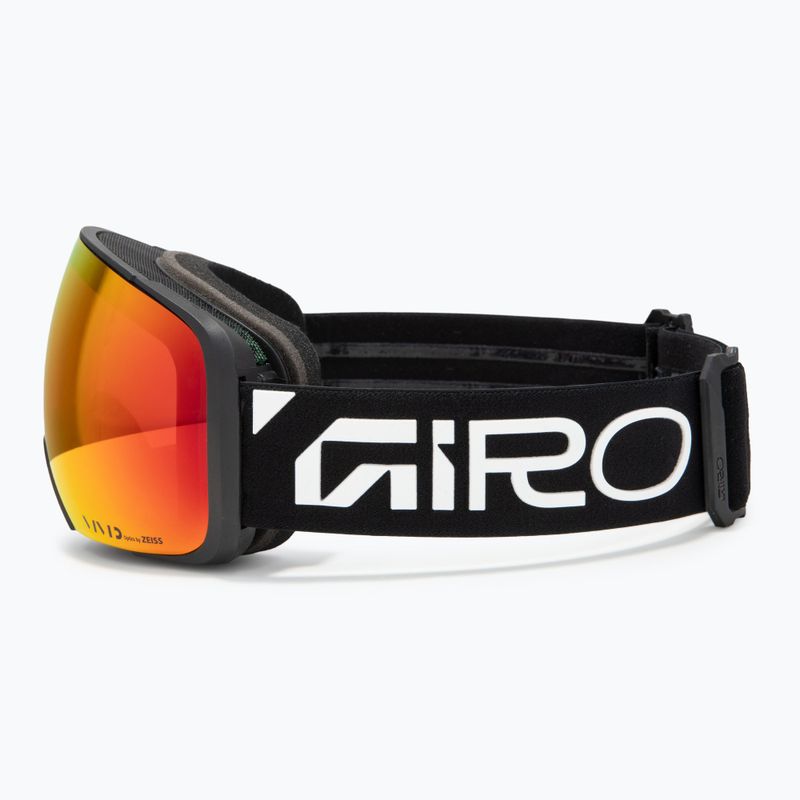 Slidinėjimo akiniai Giro Comp black wordmark/vivid ember/vivid infrared 5