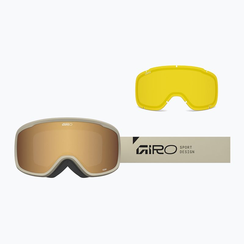 Slidinėjimo akiniai Giro Roam stone stacked/amber gold/yellow 7