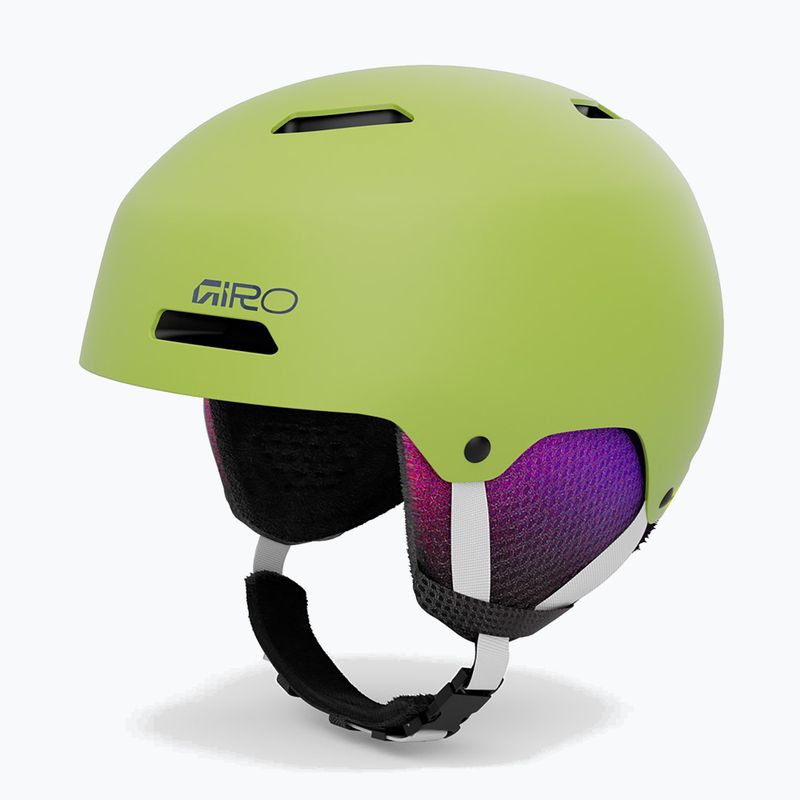 Vaikiškas slidinėjimo šalmas Giro Crue matte fluorescent green 9