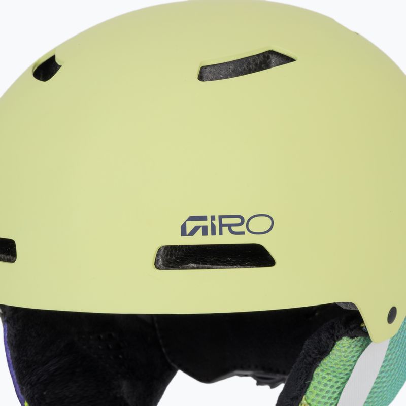 Vaikiškas slidinėjimo šalmas Giro Crue matte fluorescent green 7