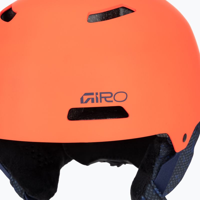 Vaikiškas slidinėjimo šalmas Giro Crue matte orange 7