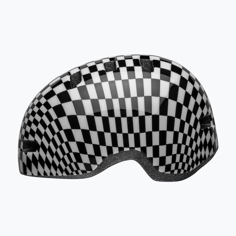 Vaikiškas dviračio šalmas Bell Lil Ripper checker gloss black/white 2