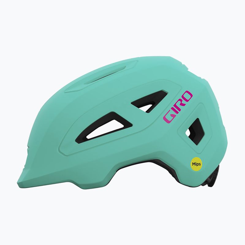 Vaikiškas dviračio šalmas Giro Scamp II matte screaming teal/bright pink 2