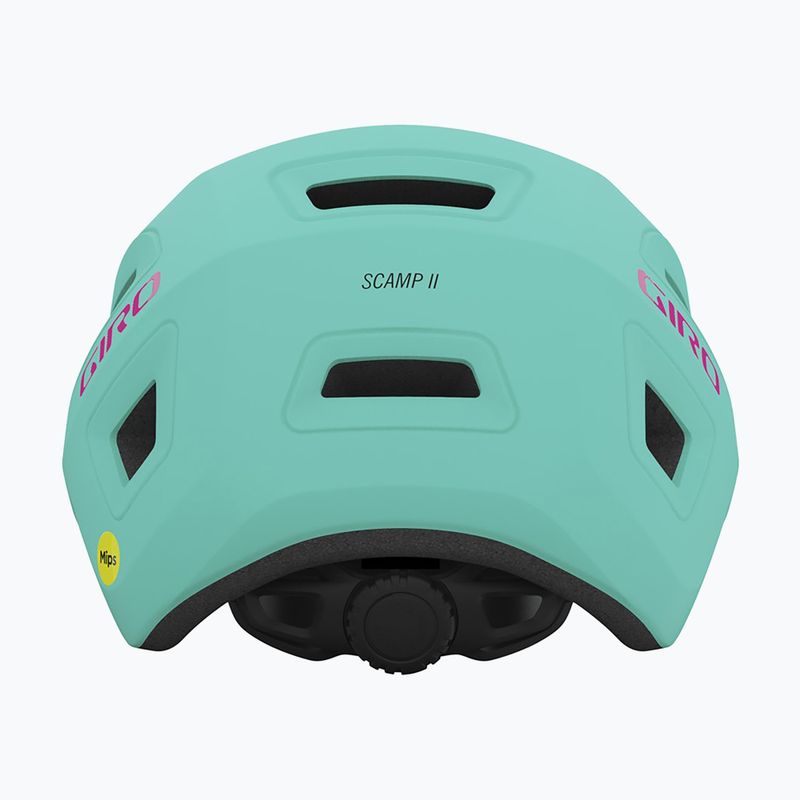 Vaikiškas dviračio šalmas Giro Scamp II matte screaming teal/bright pink 3