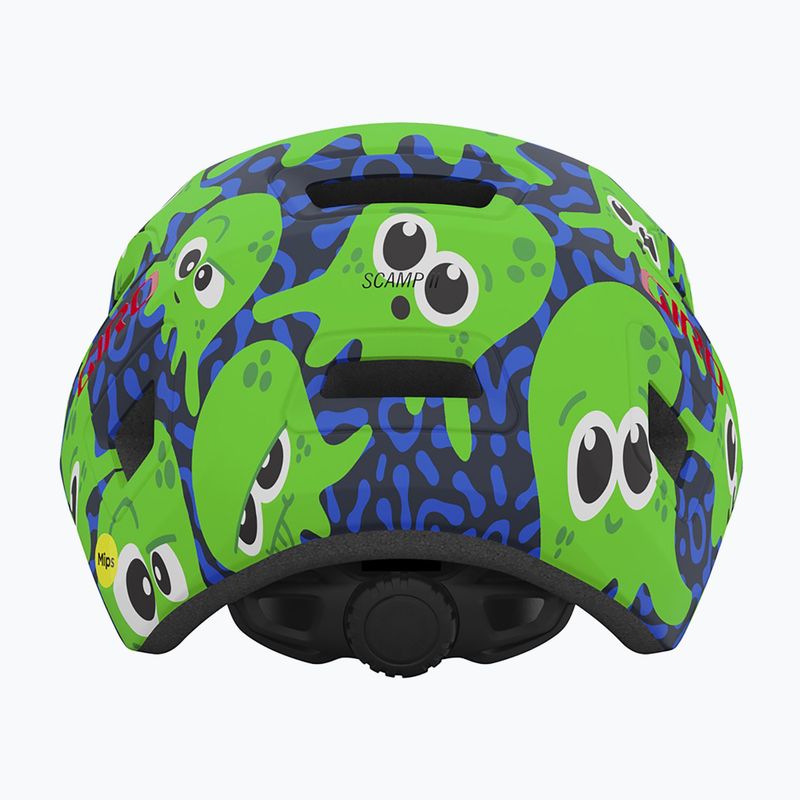 Vaikiškas dviračio šalmas Giro Scamp II matte midnight/bright green Inked 3