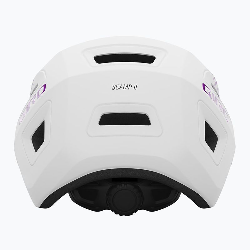 Vaikiškas dviračio šalmas Giro Scamp II matte purple towers 3
