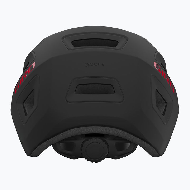 Vaikiškas dviračio šalmas Giro Scamp II Integrated MIPS matte black/red 3