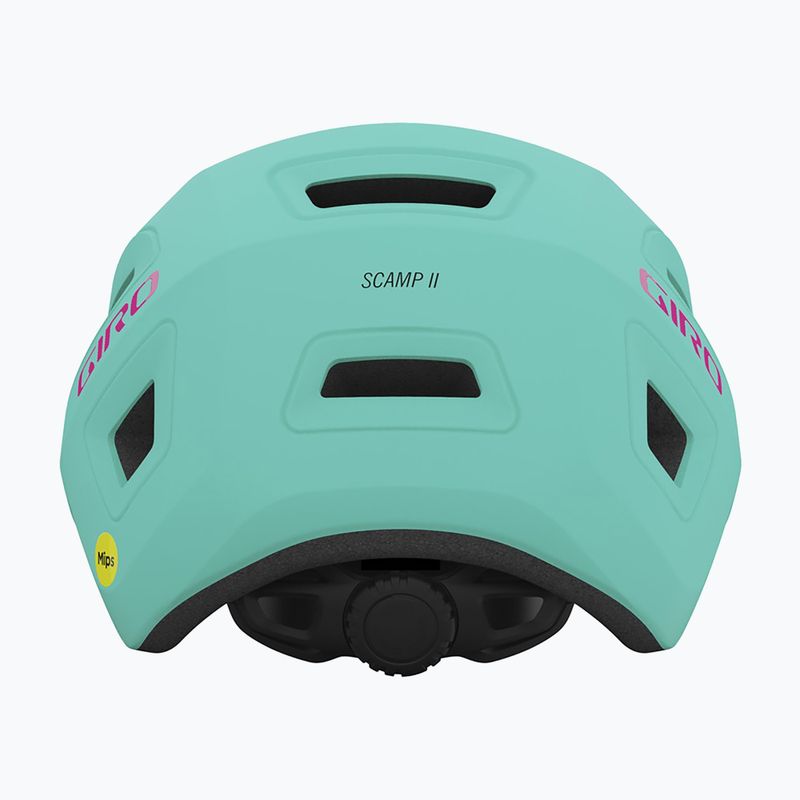 Vaikiškas dviračio šalmas Giro Scamp II Integrated MIPS matte screaming teal/bright pink 3
