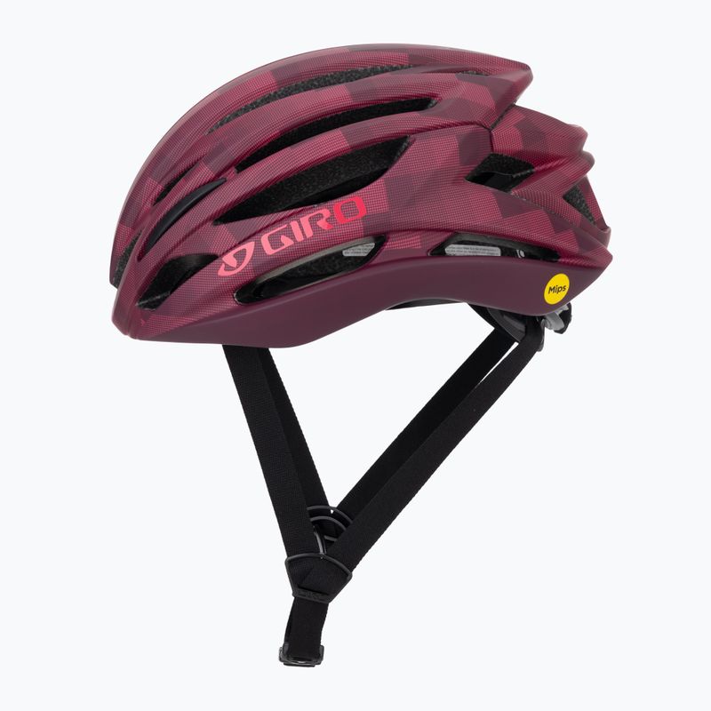 Dviračio šalmas Giro Syntax Integrated MIPS matte dark cherry towers 3
