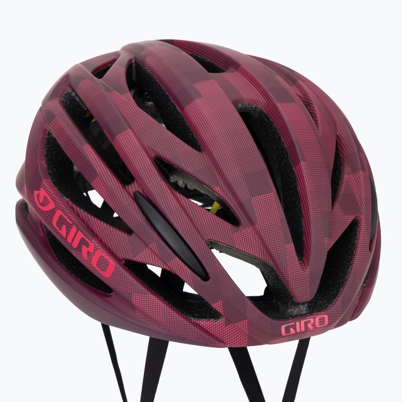 Dviračio šalmas Giro Syntax Integrated MIPS matte dark cherry towers 7