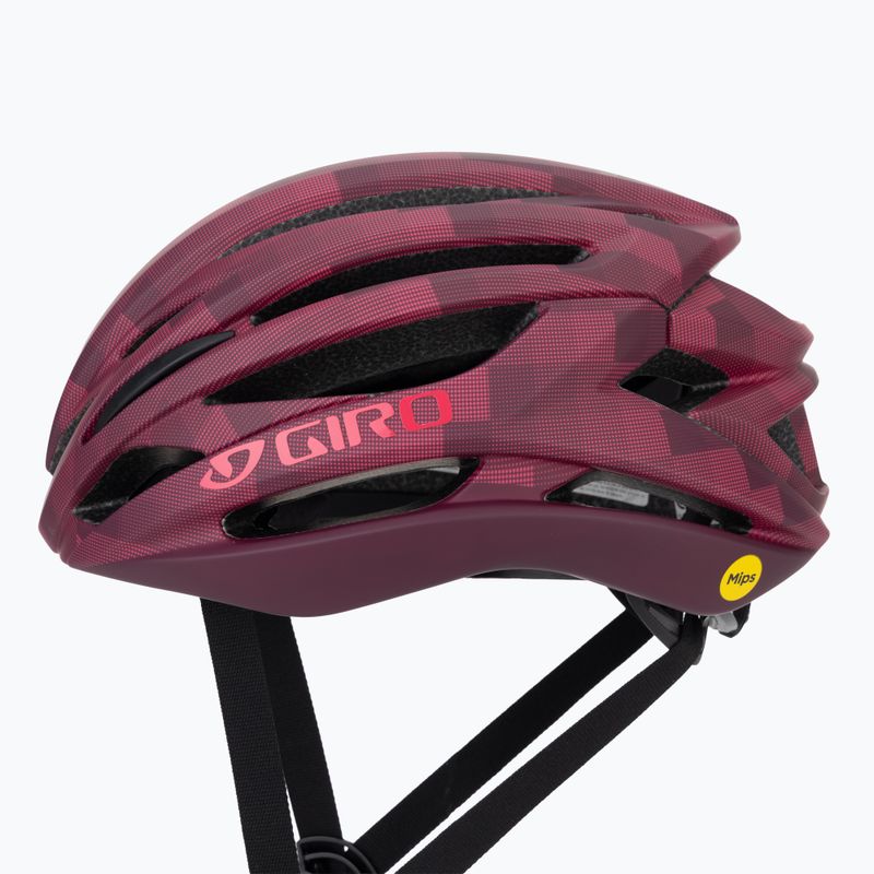 Dviračio šalmas Giro Syntax Integrated MIPS matte dark cherry towers 9