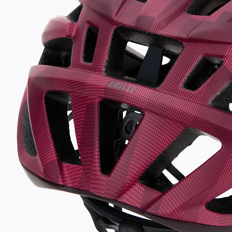 Dviračio šalmas Giro Agilis Integrated MIPS matte dark cherry towers 7