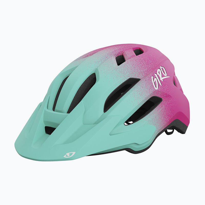 Vaikiškas dviračio šalmas Giro Fixture II Integrated MIPS matte teal fade