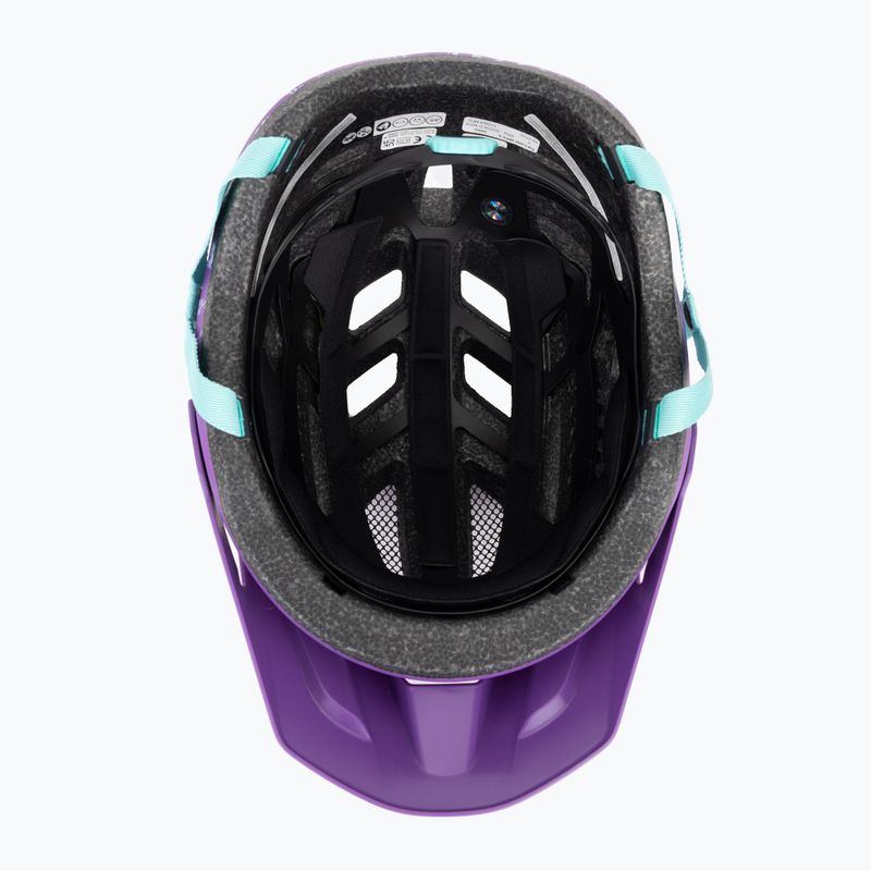 Vaikiškas dviračio šalmas Giro Fixture II Integrated MIPS matte purple ripple 5