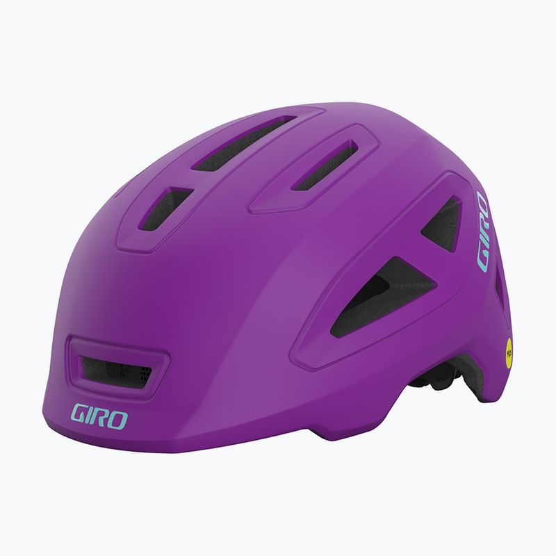 Vaikiškas dviračio šalmas Giro Scamp II Jr matte purple 8