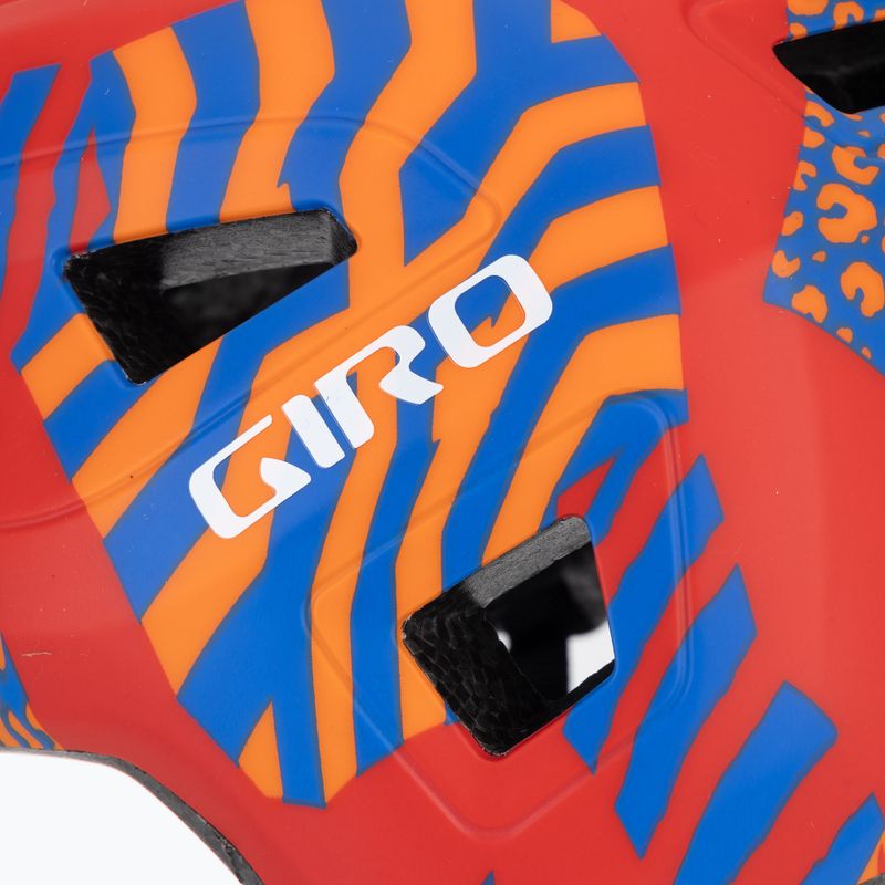 Vaikiškas dviračio šalmas Giro Scamp II Jr matte red animal 8