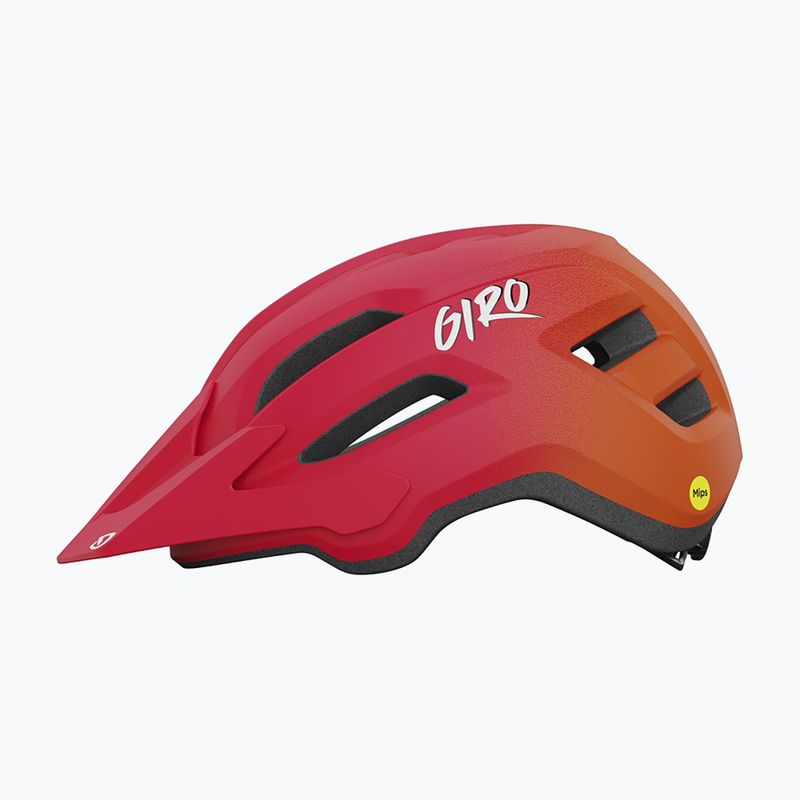 Vaikiškas dviračio šalmas Giro Fixture II matte red fade 2