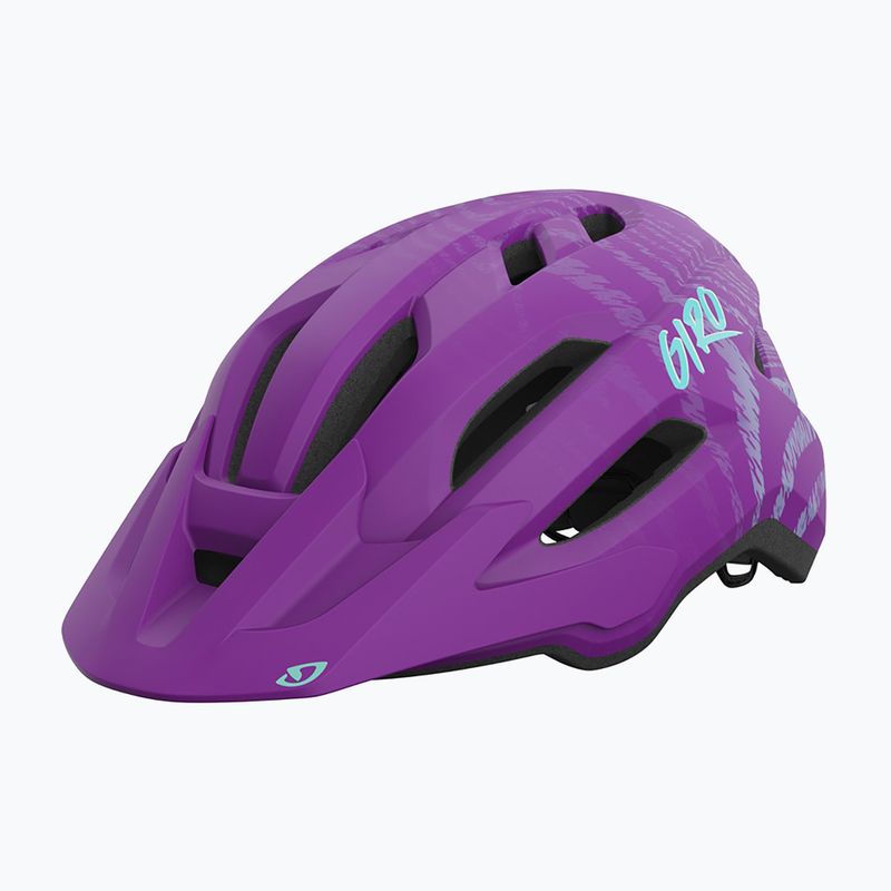 Vaikiškas dviračio šalmas Giro Fixture II matte purple ripple