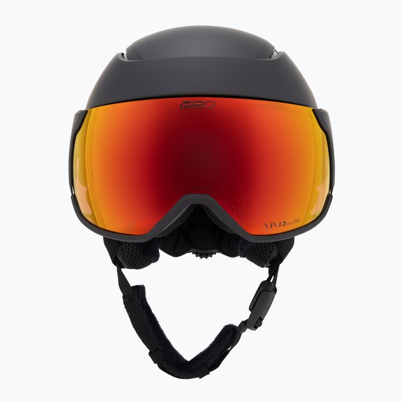 Slidinėjimo šalmas Giro Orbit Spherical Mips matte black/vivid ember 2