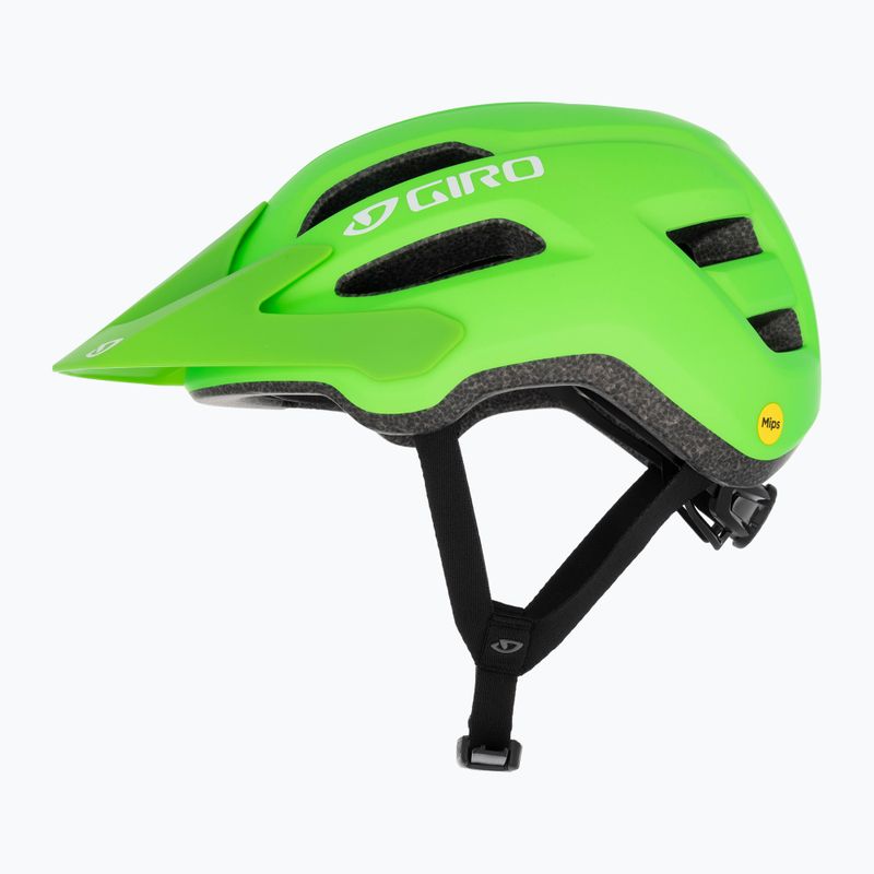 Vaikiškas dviračių šalmas Giro Fixture II Integrated MIPS matte bright green 5