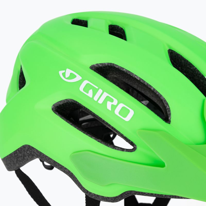 Vaikiškas dviračio šalmas Giro Fixture II matte bright green 8