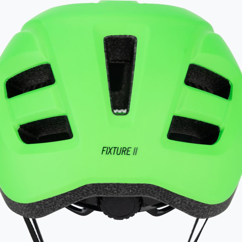 Vaikiškas dviračio šalmas Giro Fixture II matte bright green 9