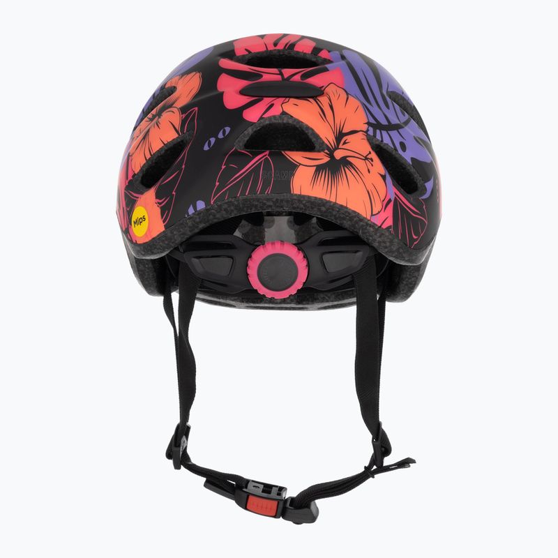 Vaikiškas dviračių šalmas Giro Scamp Integrated MIPS matte black floral 2