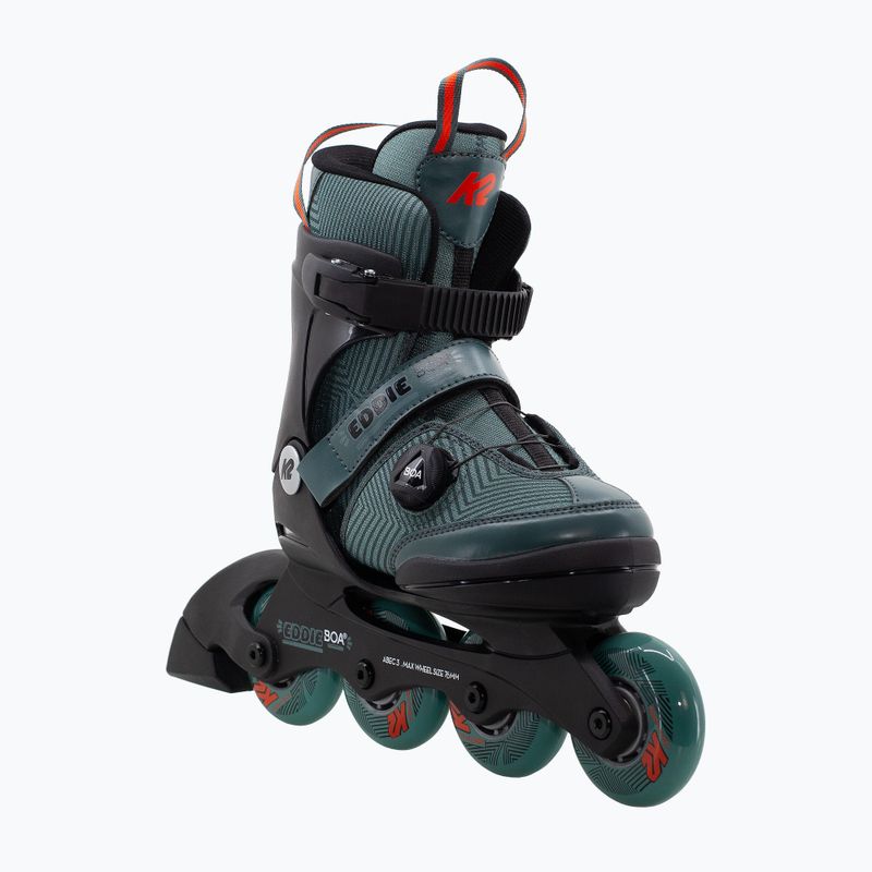 Vaikiški riedučiai K2 Eddie Boa dark teal