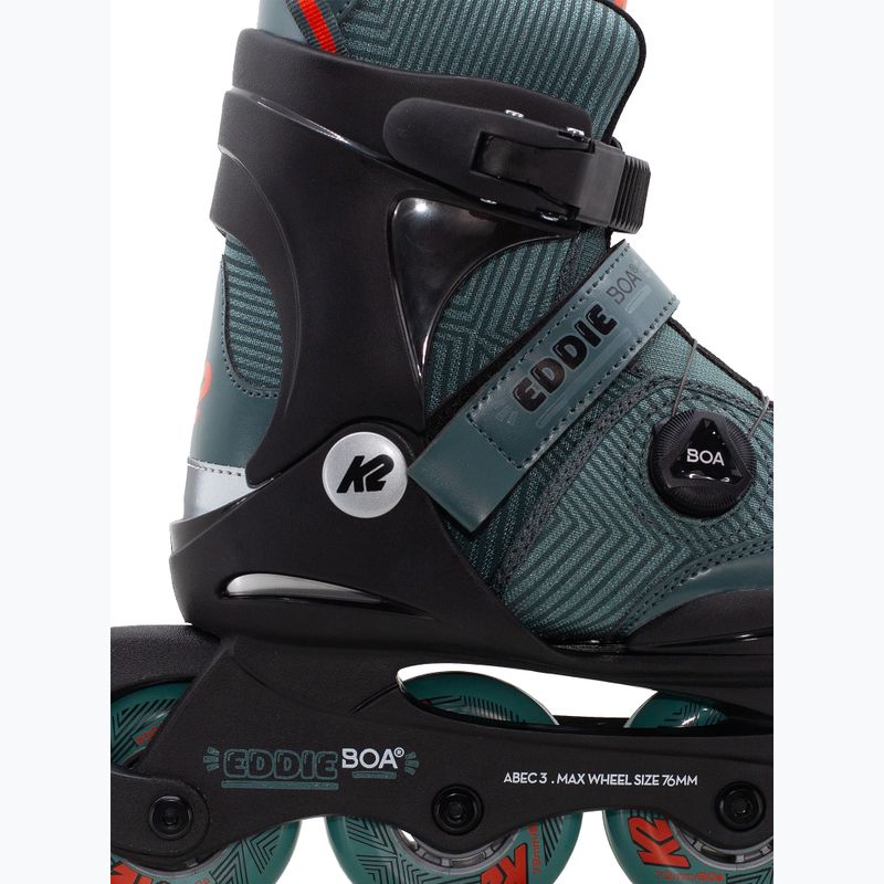 Vaikiški riedučiai K2 Eddie Boa dark teal 3