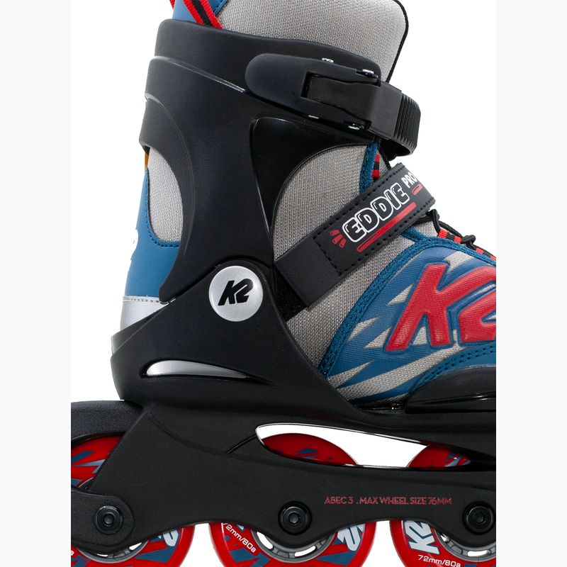 Vaikiški riedučiai K2 Eddie Pro gray/blue 3