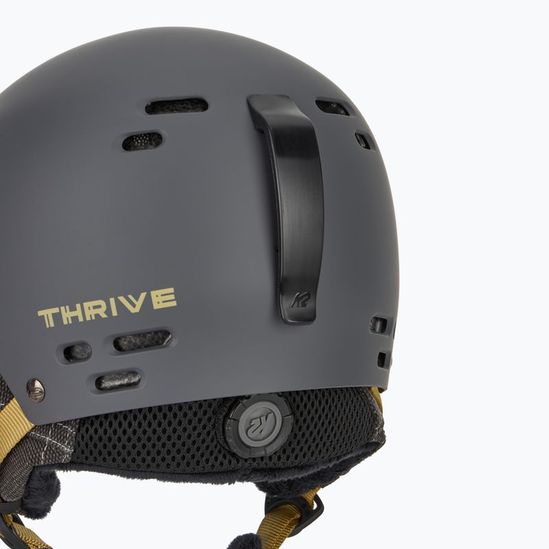 Slidinėjimo šalmas K2 Thrive dark grey 7