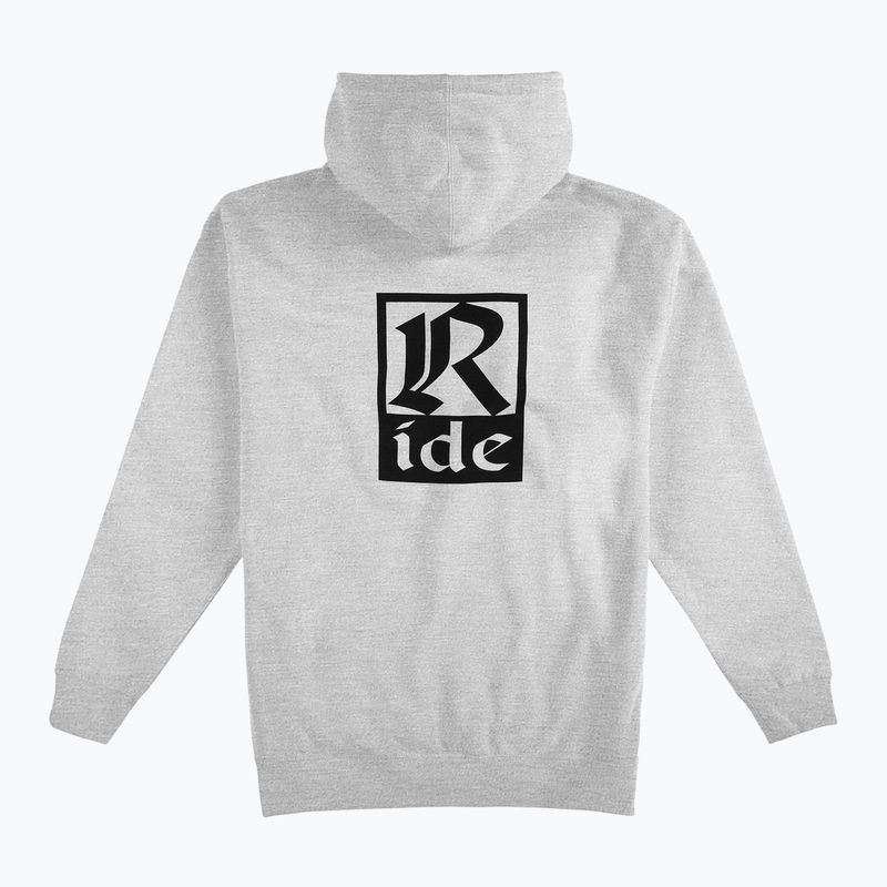 Vyriškas džemperis RIDE Old English Hoody heather grey 2