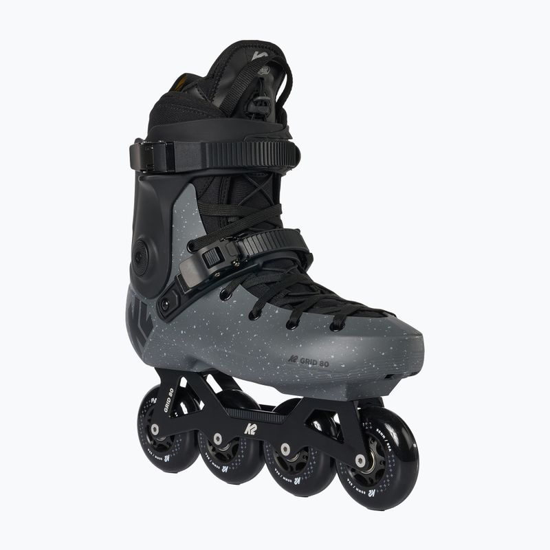 Riedučiai K2 Grid 80 midnight/gray