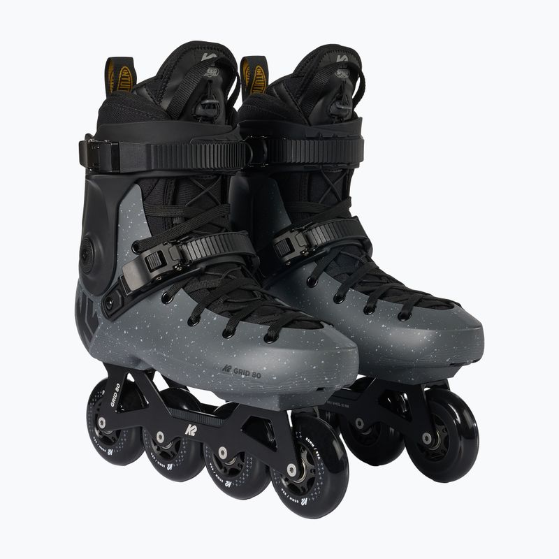 Riedučiai K2 Grid 80 midnight/gray 5