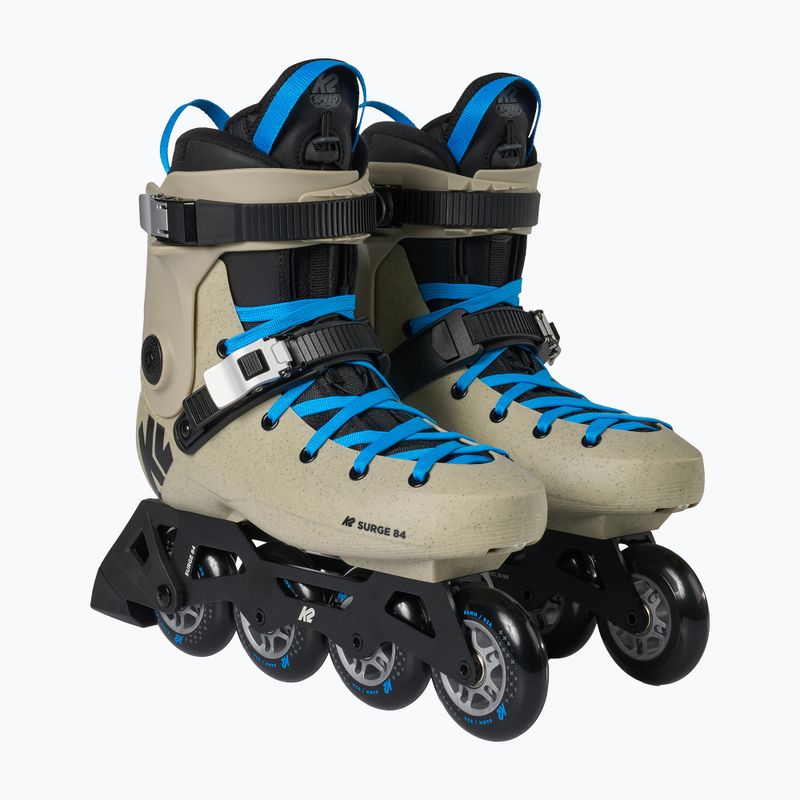 Riedučiai K2 Surge 84 khaki/blue 6