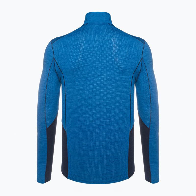 Vyriškas termoaktyvus džemperis Smartwool Merino Sport 1/4 Zip laguna blue/deep navy 2