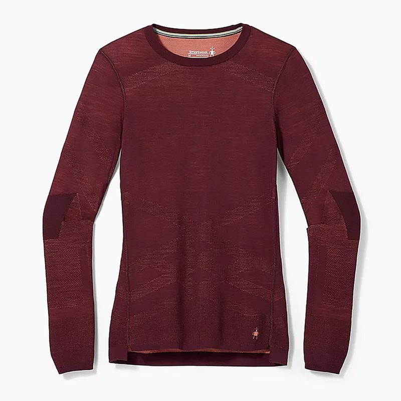Termoaktyvus moteriškas džemperis Smartwool Intraknit Merino 200 Crew black cherry 4