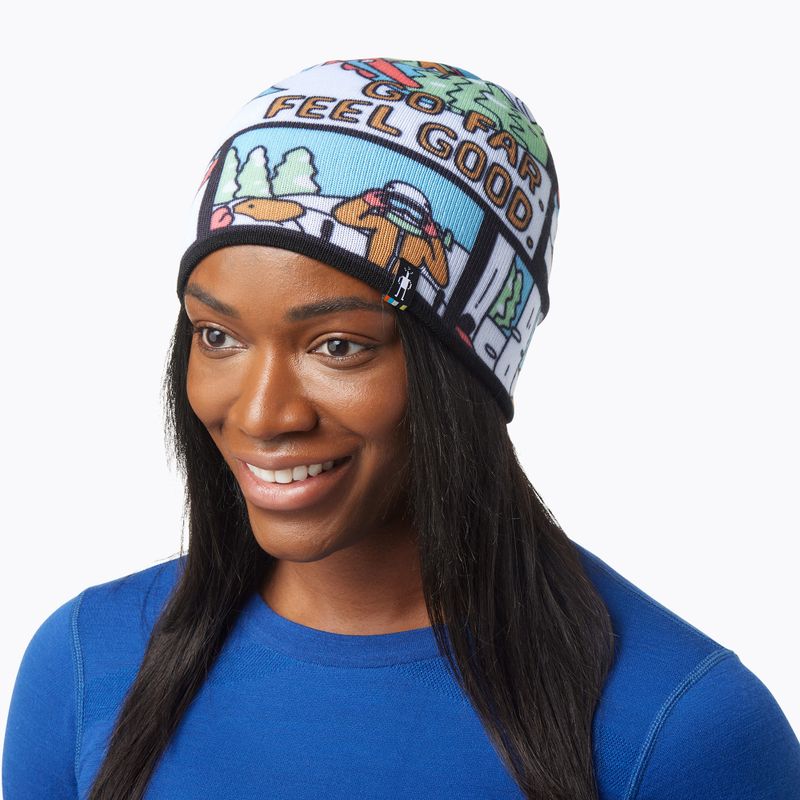 Smartwool Winter Adventure Print spalvota kepurė SW018104150 8