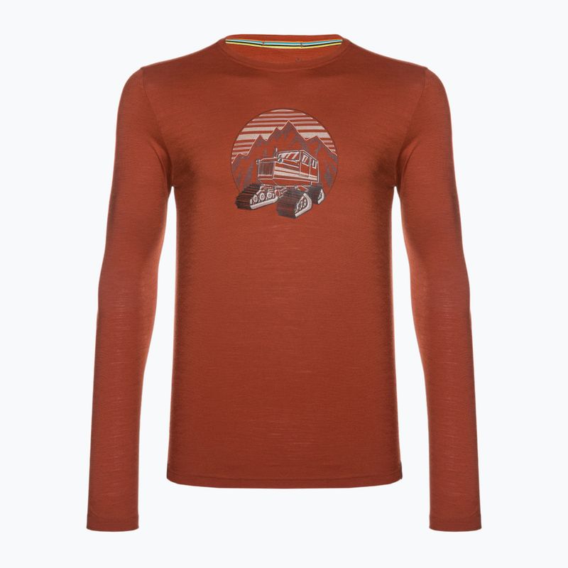 Vyriški marškinėliai Smartwool Snowcat Trek Graphic Tee brown SW016683J33 4