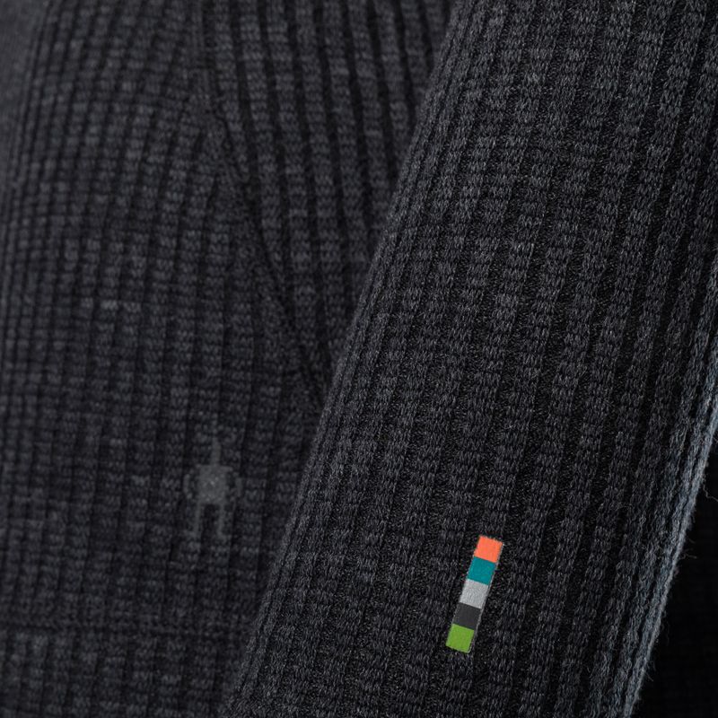 Moteriški termoaktyvūs marškinėliai Smartwool Thermal Merino Rib Turtleneck charcoal heather 3