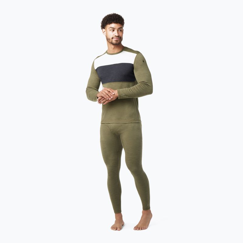 Vyriški Smartwool Classic Thermal Merino Base Layer Colorblock Crew Boxed Green SW016354K66 termo marškinėliai 5